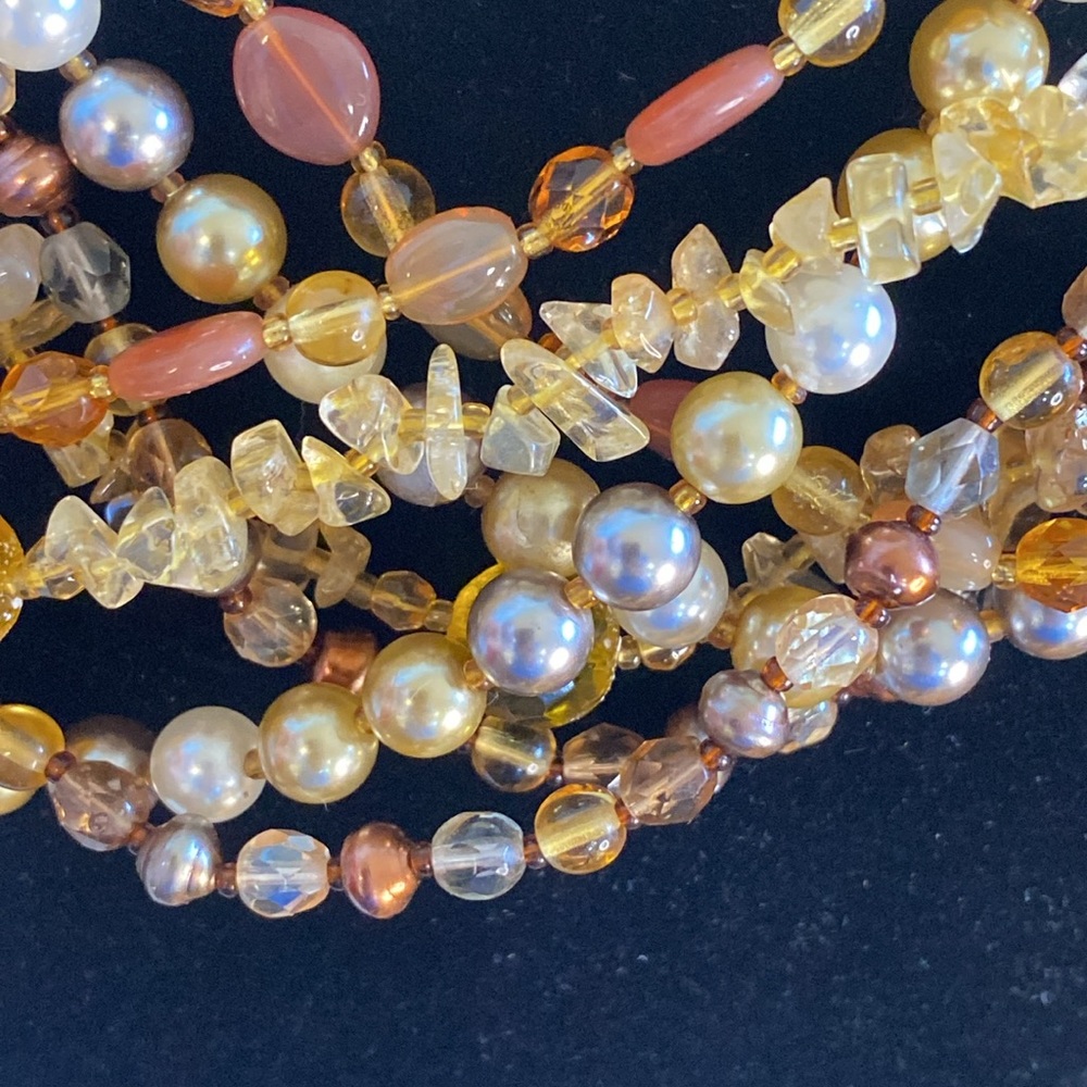Joan Rivers Czech Glass Faux Pearls Multi Stand Necklace - Picture 8 of 17